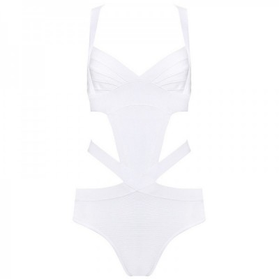 'Paris' bandage blanc bikini