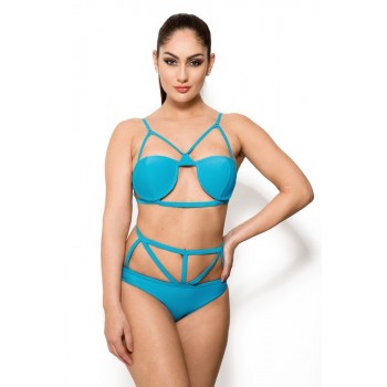 'Carolina' turquoise caged bikini