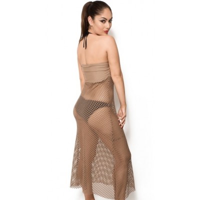 'Camilla' fishnet beach dress/ beach skirt