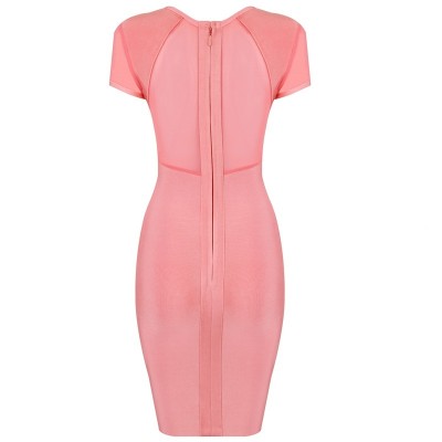 'Jane' pink bodycon bandage dress