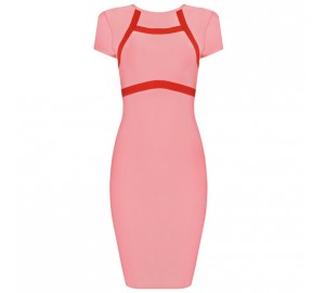 Robe bandage 'Jane' rose / rouge