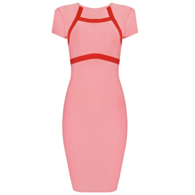 'Jane' pink bodycon bandage dress